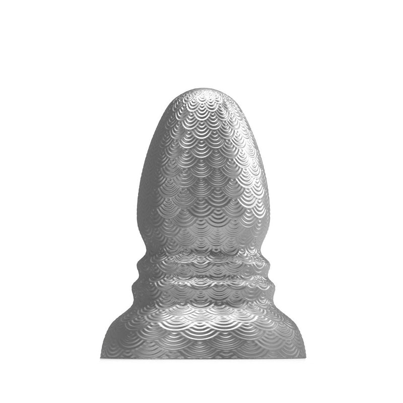 Stretch'r - Ripple - XXL Buttplug - Gun Metal Zilver