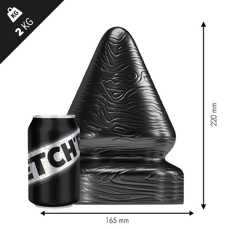 Stretch'r - Sirup - XXL Buttplug - Zwart Metallic