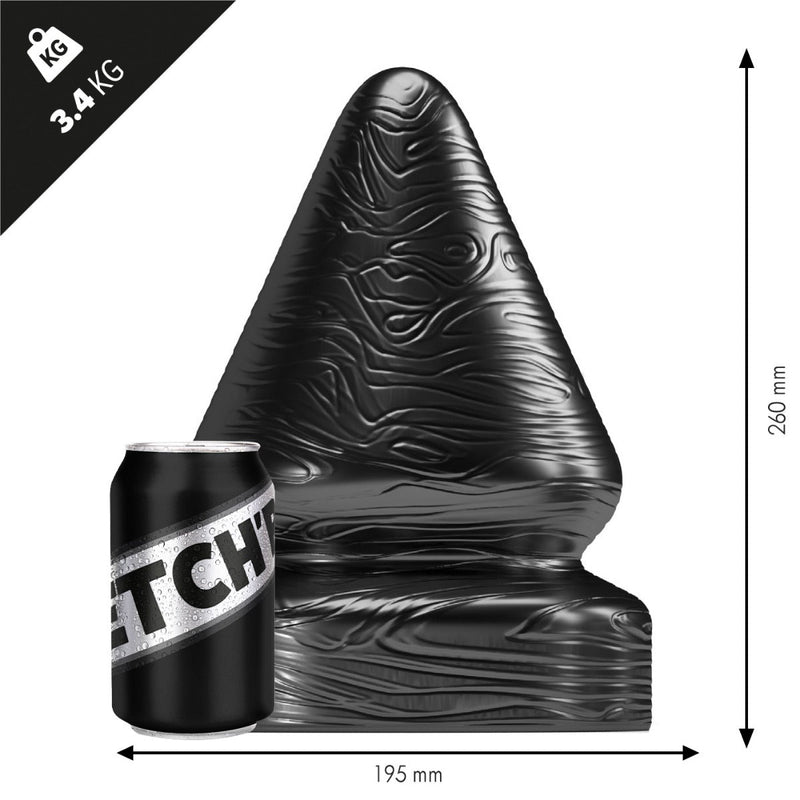 Stretch'r - Sirup - XXL Buttplug - Zwart Metallic
