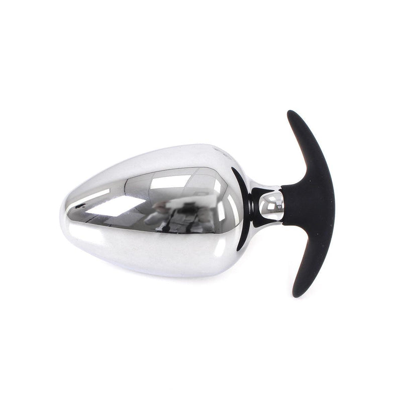 Kiotos - Sucker RVS Buttplug BIG-S 60 mm Met Siliconen Voetje