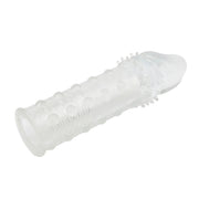 SuperMe - Extra Texture - Penis Sleeve - Transparant-Erotiekvoordeel.nl