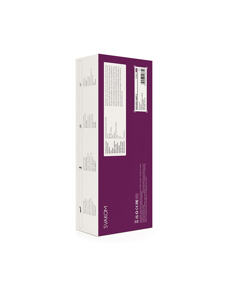 Svakom - Amy 2 - Flexibele G-Spot Vibrator - Paars