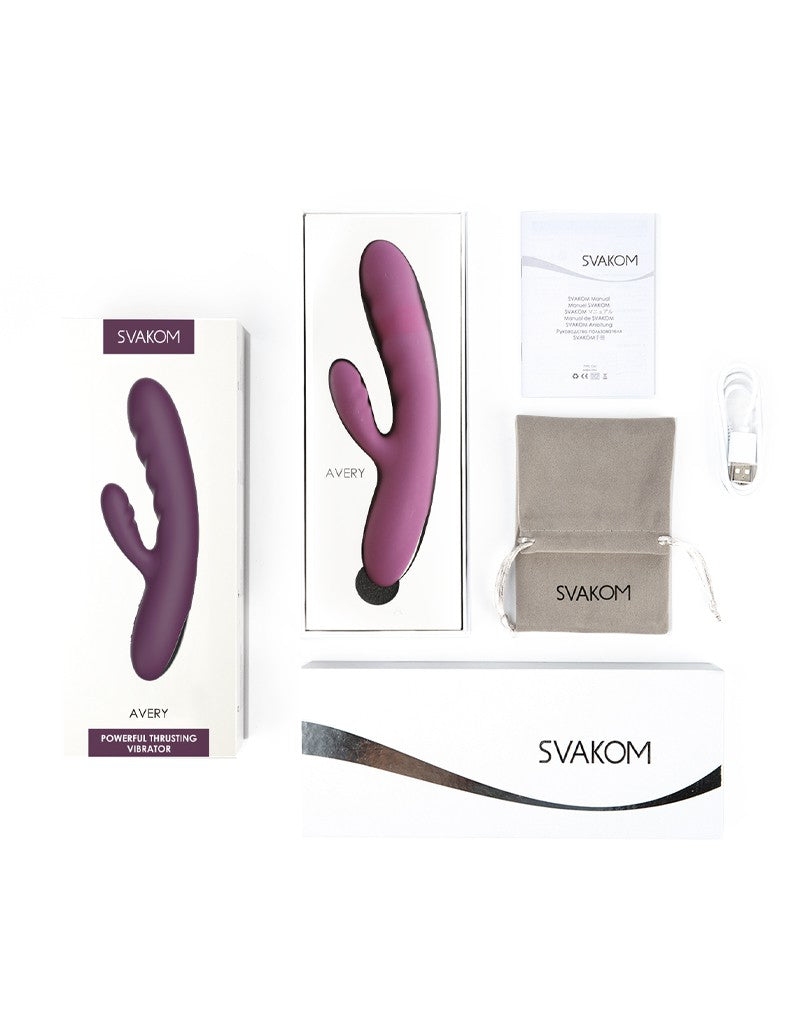 Svakom - Avery - Stotende Rabbit Vibrator - Paars
