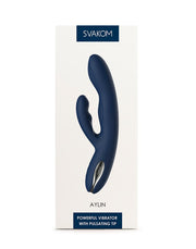 Svakom - Aylin - Rabbit Vibrator Met Vibrerende Tip - Blauw