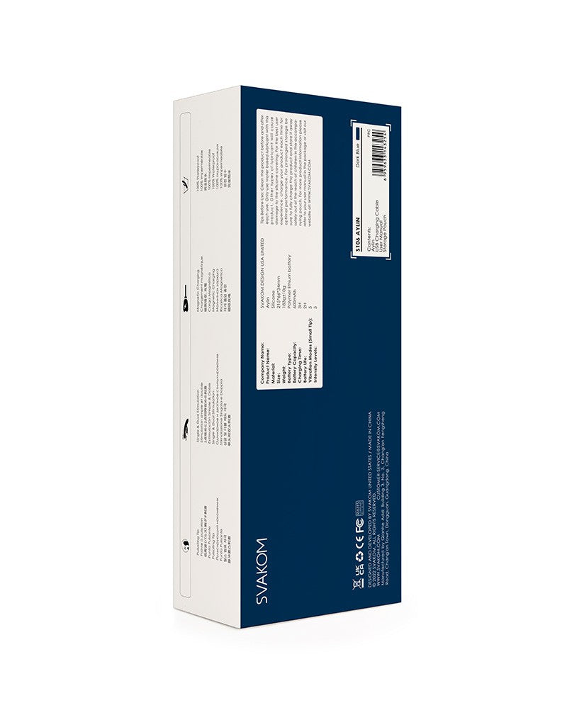 Svakom - Aylin - Rabbit Vibrator Met Vibrerende Tip - Blauw
