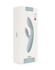 Svakom - Chika - Verwarmende Rabbit Vibrator - Met App Control - Lichtgrijs