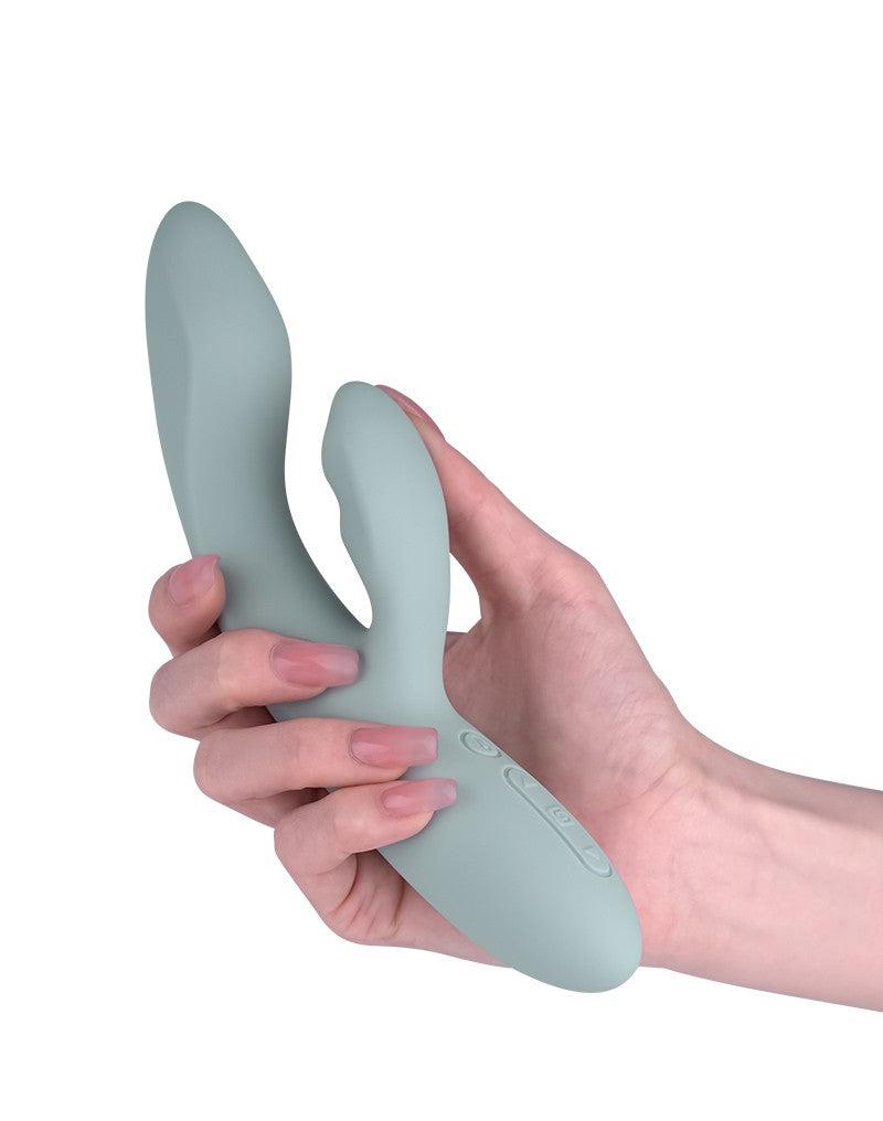 Svakom - Chika - Verwarmende Rabbit Vibrator - Met App Control - Lichtgrijs