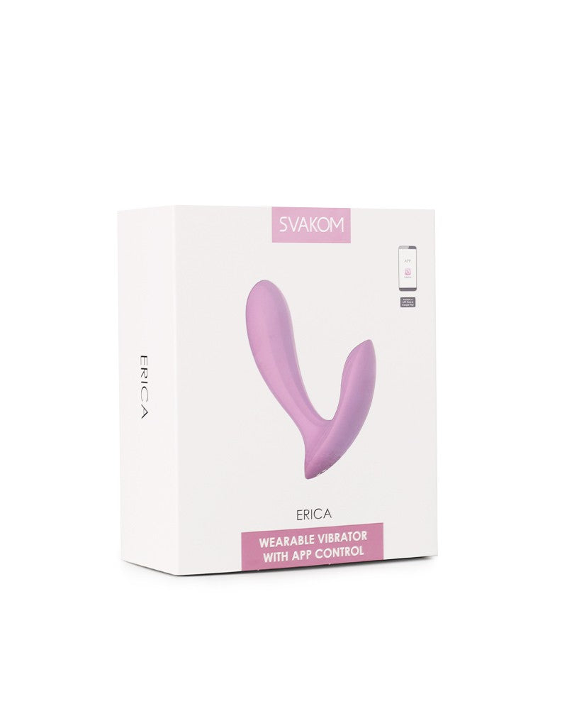 Svakom - Erica - Draagbare Vibrator Met App Control - Twee Motoren - Lichtroze