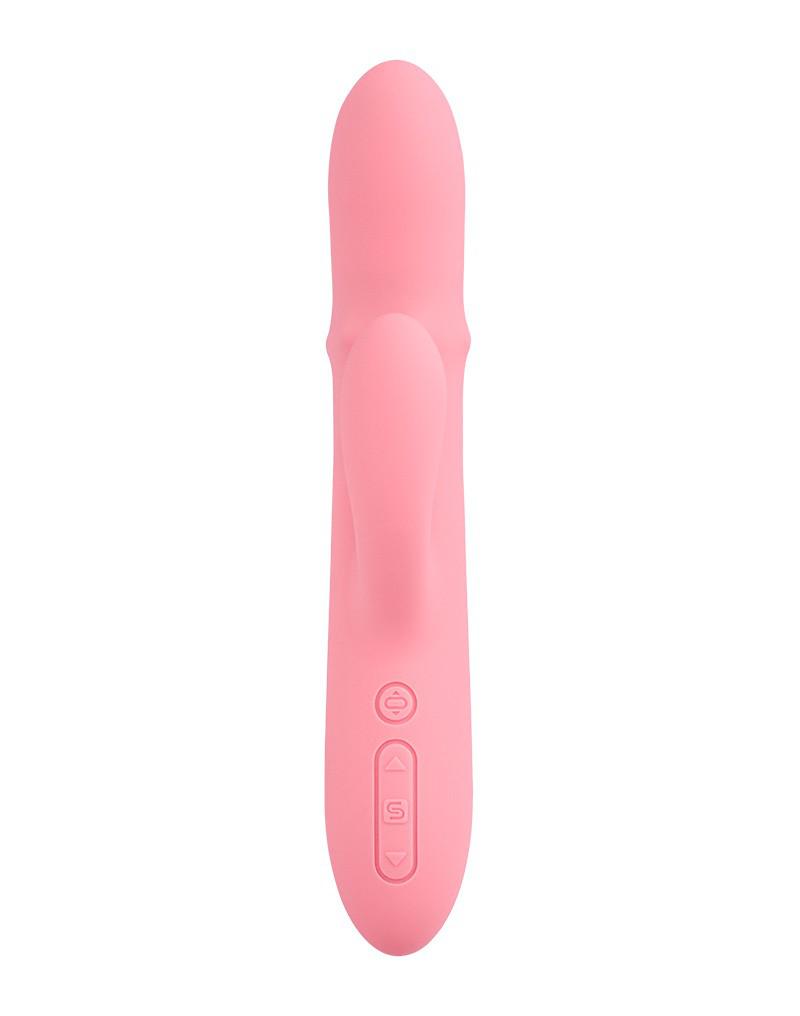 Svakom - Mora Neo - Interactieve Rabbit Vibrator met stotende kralen-ring - App Control - Roze