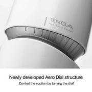 Tenga - Aero Cobalt Ring - Masturbator - Inclusief Droog Standaard - Wit