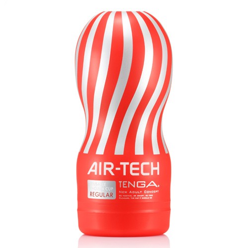 Tenga - Air-Tech Vacuum Cup Masturbator - Regular - Rood/Zilver