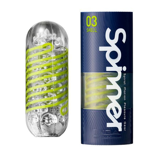 Tenga - Spinner 03 Shell Masturbator - Transparant/Neon