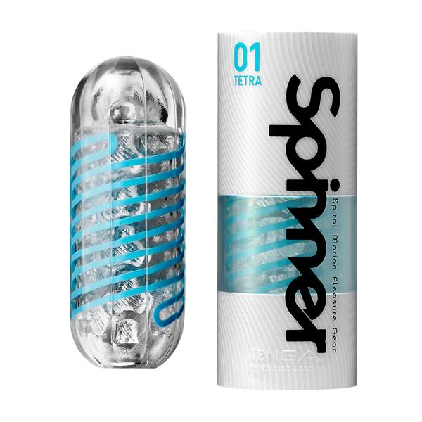 Tenga - Spinner 01 Tetra – Masturbator met Geometrische Tegels en Zachte Randjes