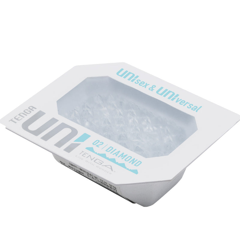Tenga - Uni 2 Diamond - Unisex Stroker Masturbator - Transparant