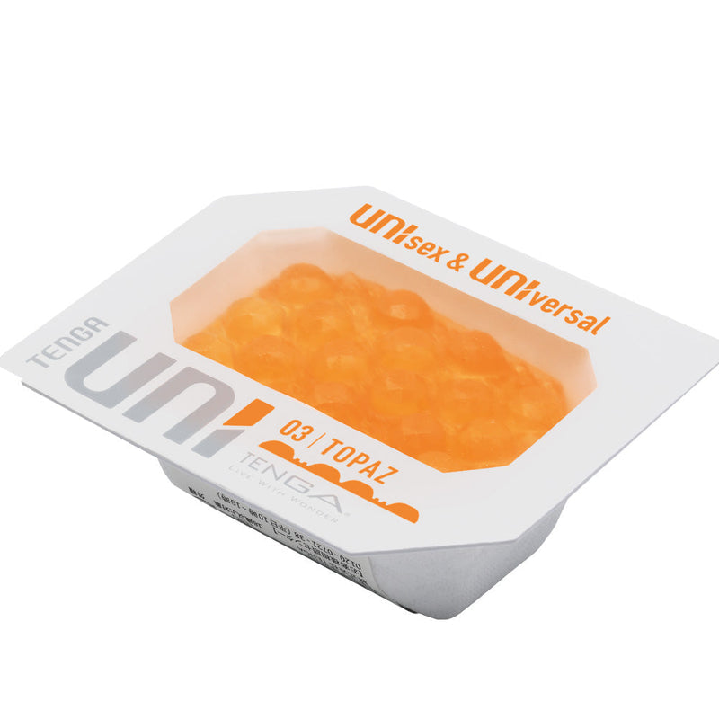 Tenga - Uni 3 Topaz - Unisex Stroker Masturbator - Oranje