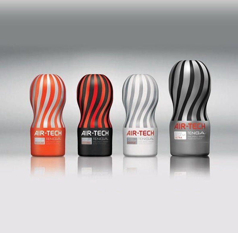 Tenga - Air-Tech Vacuum Controller (VC) Vacuum Cup Masturbator - Regular - Rood/Zilver