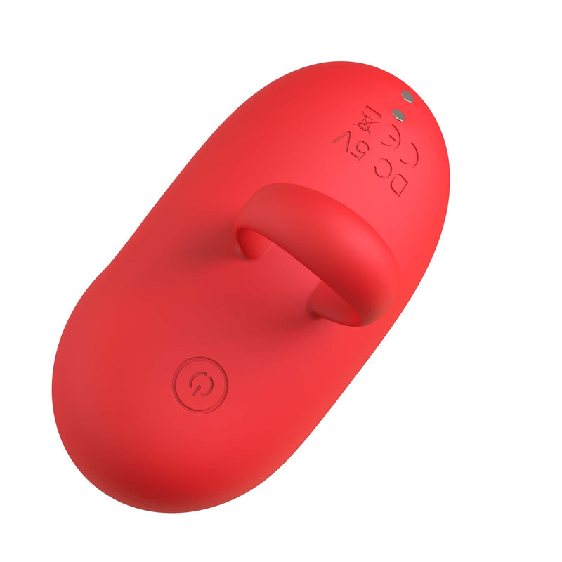The Wave - Clitoris Sucker - Luchtdruk Vibrator met Handvat - Rood-Erotiekvoordeel.nl