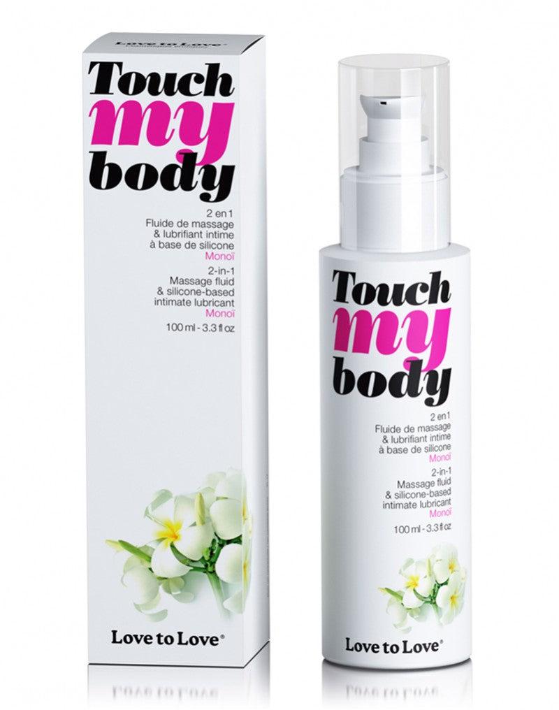 Touch my Body - Glijmiddel en Massageolie 2 In 1 - Gardenia