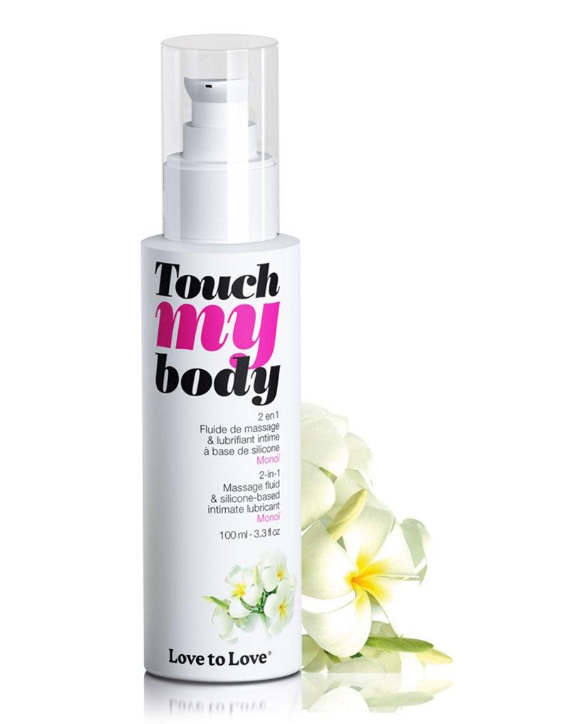 Touch my Body - Glijmiddel en Massageolie 2 In 1 - Gardenia