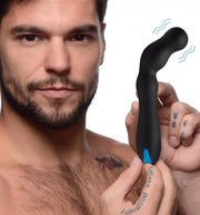 Trinity Vibes - Gebogen Anaal Vibrator - Zwart