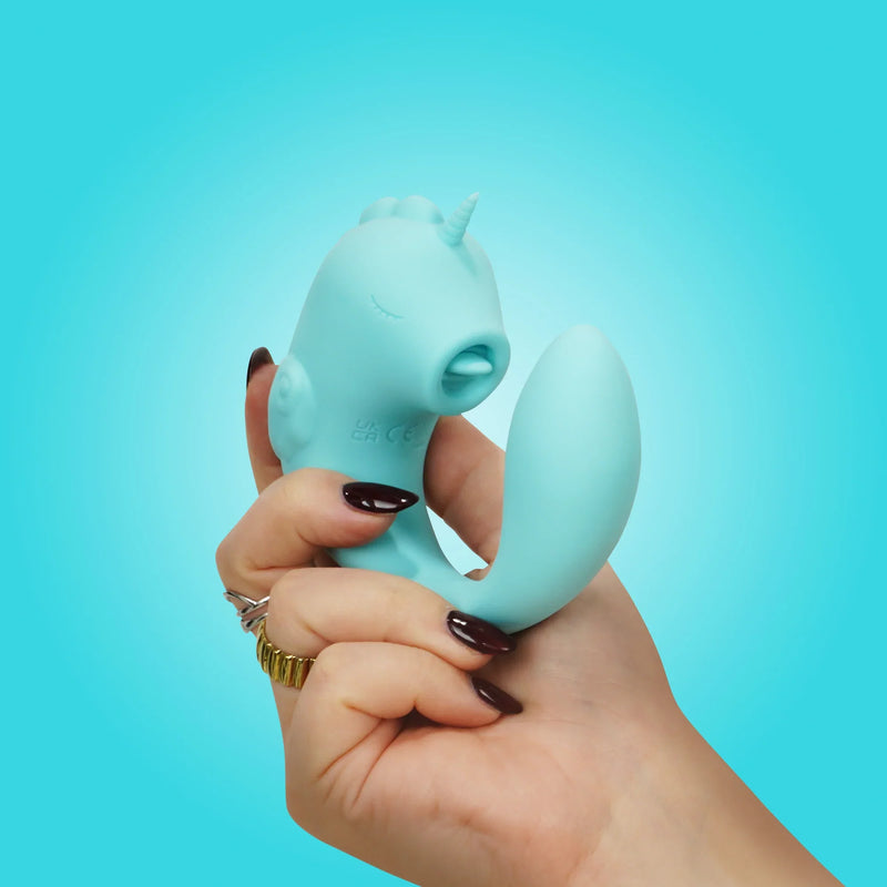 Unihorn C Horse - Ocean Peak - G-spot en Clitoris Vibrator - Blauw-Erotiekvoordeel.nl
