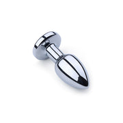 Vibrerende Buttplug met LED lampjes in 3 kleuren - Aluminium