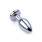 Vibrerende Buttplug met LED lampjes in 3 kleuren - Aluminium