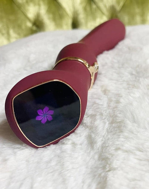 Viotec - Chance - G-Spot Vibrator - Massager - Met LCD Scherm - Goud en Wijnrood - Luxueuze Zachte Siliconen