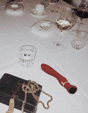 Viotec - Chance - G-Spot Vibrator - Massager - Met LCD Scherm - Goud en Wijnrood - Luxueuze Zachte Siliconen