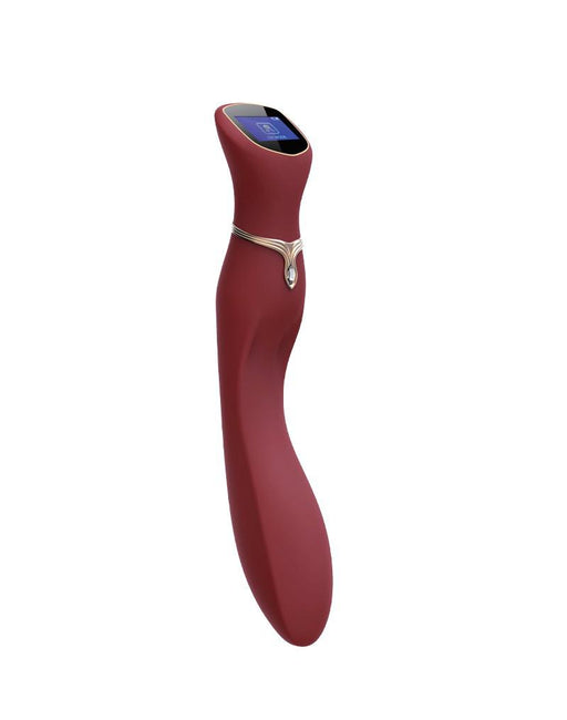 Viotec - Chance - G-Spot Vibrator - Massager - Met LCD Scherm - Goud en Wijnrood - Luxueuze Zachte Siliconen