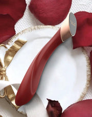 Viotec - Manto - G-Spot Vibrator - Goud en Wijnrood - Luxueuze Zachte Siliconen