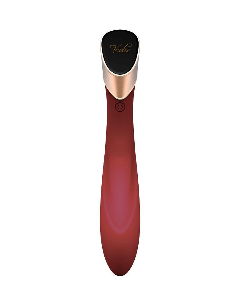 Viotec - Manto - G-Spot Vibrator - Goud en Wijnrood - Luxueuze Zachte Siliconen