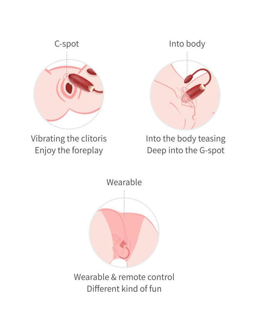 Viotec - Oliver Pro - Vibrator - Draagbare Vibrator met App Bediening - Goud en Wijnrood - Om Te Dragen in je Slip