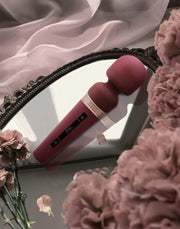 Viotec - Titan - Wand Vibrator - Massager - Goud /Wijnrood - Luxueuze Zachte Siliconen