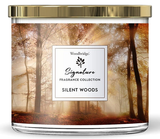Woodbridge - Luxe Geurkaars Met 3 lonten SILENT WOODS - kastanje kruidnagel vanille amber-Erotiekvoordeel.nl