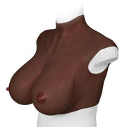 XX-DreamToys - Ultra Realistische Bodysuit - Drag - Bovenlijf Met Borsten - Bruin