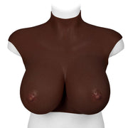 XX-DreamToys - Ultra Realistische Bodysuit - Drag - Bovenlijf Met Borsten - Bruin