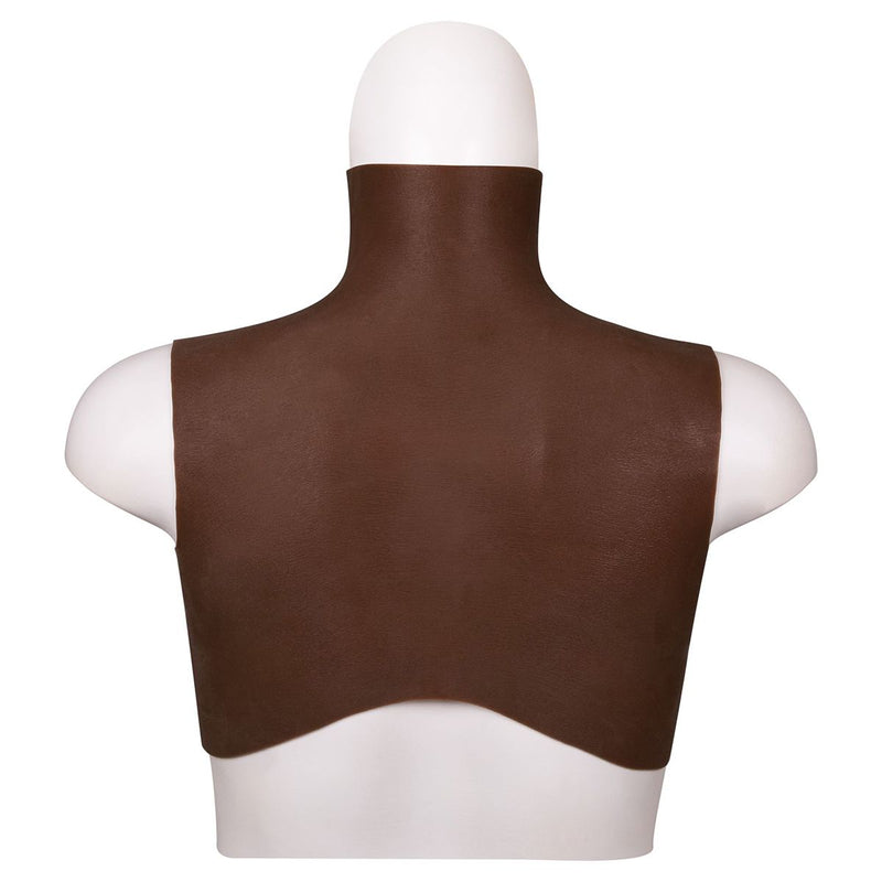 XX-DreamToys - Ultra Realistische Bodysuit - Drag - Bovenlijf Met Borsten - Bruin