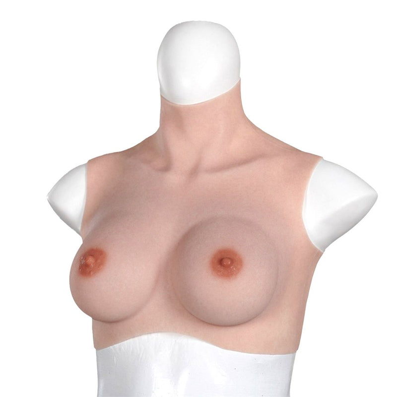 XX-DreamToys - Ultra Realistische Bodysuit - Male to Female - Vrouwentorso Met Borsten - Lichte Huidskleur