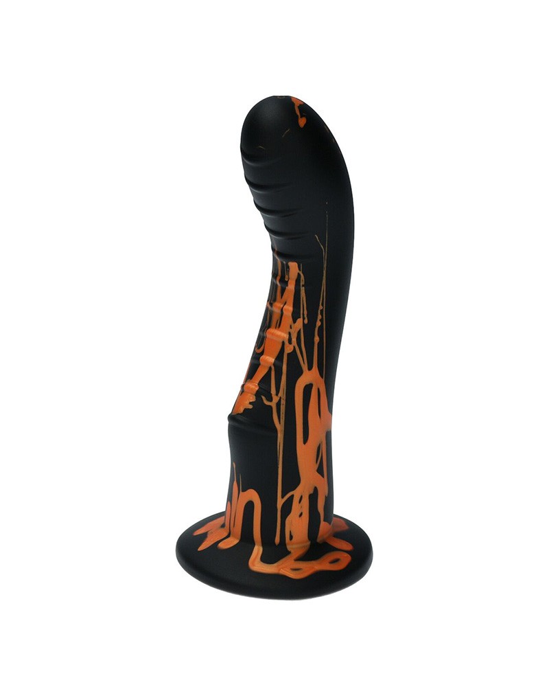 Ylva & Dite - Dildo Kajsa - Zwart/Oranje - Perfect voor G-spot of P-spot stimulatie