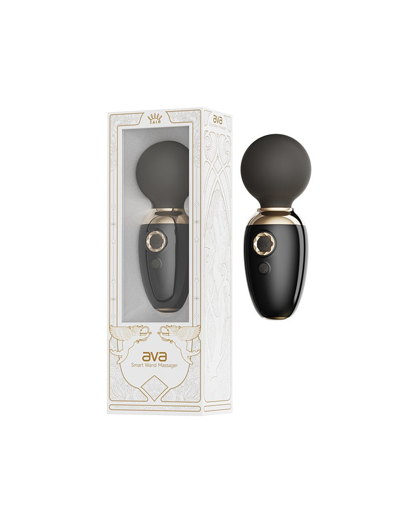 Zalo - Ava - Verwarmende Mini Wand Vibrator met App Bediening - Zwart