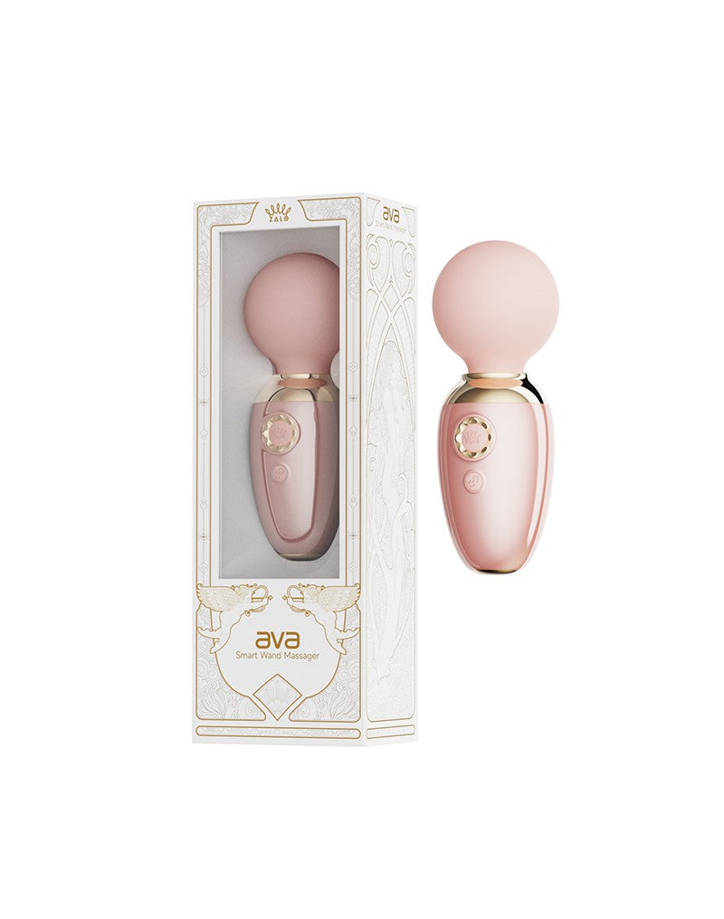 Zalo - Ava - Verwarmende Mini Wand Vibrator met App bediening - Lichtroze