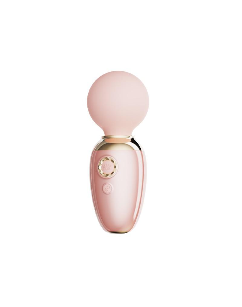 Zalo - Ava - Verwarmende Mini Wand Vibrator met App bediening - Lichtroze