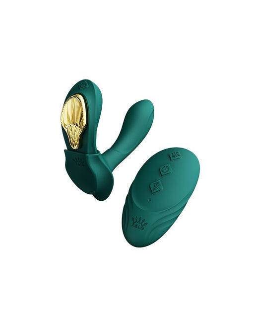 Zalo - Aya - Draagbare Panty Vibrator Met Afstandsbediening - Vibrerend Slipje - Smaragd Groen