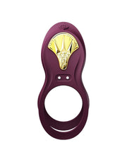 Zalo - Bayek - Vibrerende Cockring & Partner Vibrator Met Afstandsbediening - Amethyst Paars
