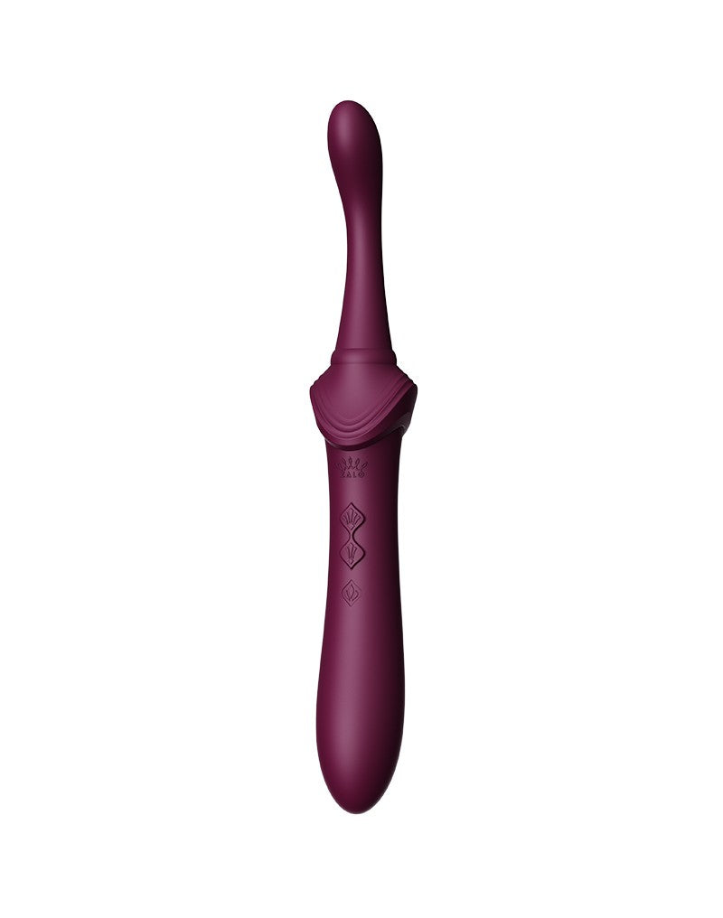 Zalo - Bess 2 - Verwarmde Pinpoint Clitoris Vibrator- Met Extra opzetstukken - Amethyst Paars
