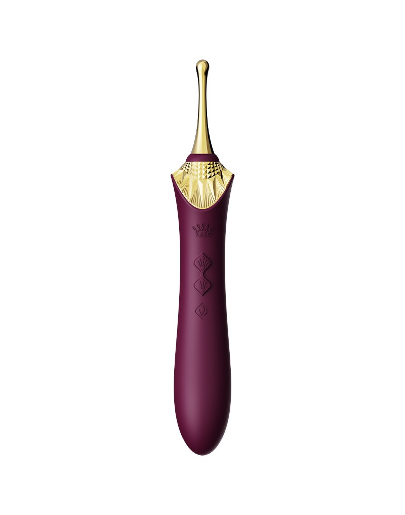 Zalo - Bess 2 - Verwarmde Pinpoint Clitoris Vibrator- Met Extra opzetstukken - Amethyst Paars