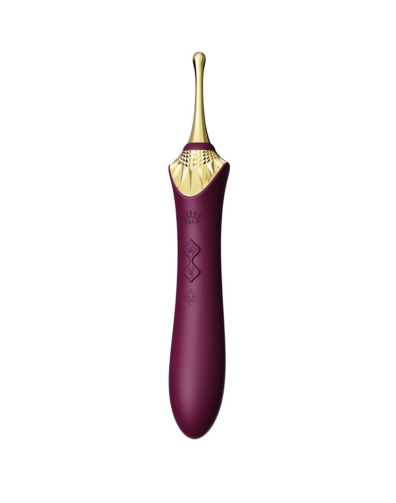 Zalo - Bess 2 - Verwarmde Pinpoint Clitoris Vibrator- Met Extra opzetstukken - Amethyst Paars