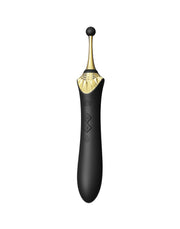 Zalo - Bess 2 - Verwarmde Pinpoint Clitoris Vibrator- Met Extra opzetstukken - Obsidian Zwart