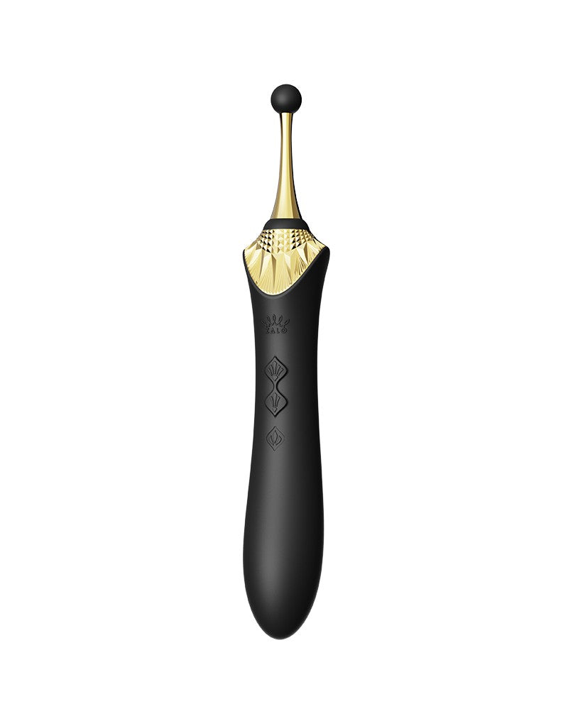 Zalo - Bess 2 - Verwarmde Pinpoint Clitoris Vibrator- Met Extra opzetstukken - Obsidian Zwart